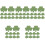 5Sets Green Leaf Paper Cutouts Decorative Wall Art DIY Classroom Decor 4