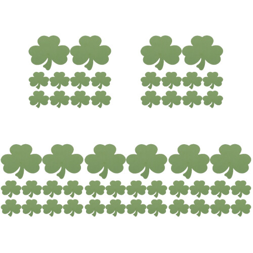 5Sets Green Leaf Paper Cutouts Decorative Wall Art DIY Classroom Decor 2