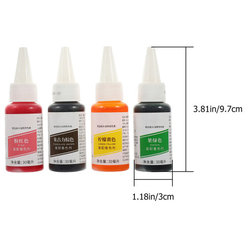 2Pcs 4 Bottles Liquid Food Coloring Kit For Baking And Egg Decorating