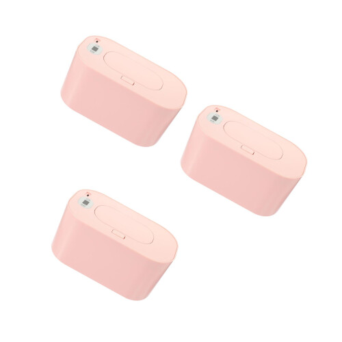 3Sets Pink USB Heating Wipes Machine Portable Thermostatic Wipe Warmer 2