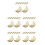 40Pcs Beige Ceramic Cutlery Rest Chopstick Holder for Dining Table 8