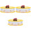3Pcs Plastic Red Wind-Up Car Toy Storage Box for Kids 3