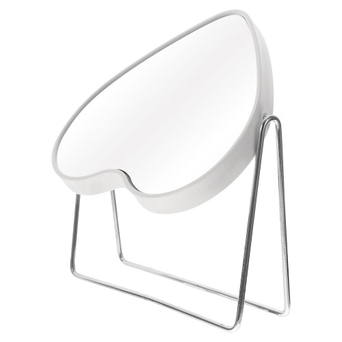 5Pcs White Desktop Makeup Mirrors for Home and Bedroom Use 2