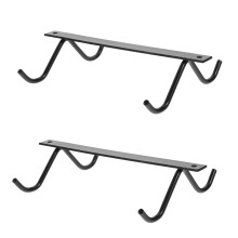 4Pcs Under Cabinet Coffee Cup Holders Black Stainless Steel Mug Rack