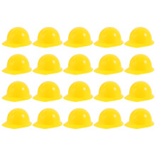 60Stk Mini Puppenhaube Bauhelm Aus Kunststoff Gelb Praktisch Langlebig