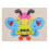 1Set Wooden Abc Puzzle Board Kids Bee Pattern Preschool Learning Toy 1