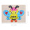 1Set Wooden Abc Puzzle Board Kids Bee Pattern Preschool Learning Toy 2