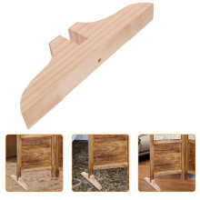 Set Of 3 Wooden Screen Base Room Divider Holder Partition Clips Office
