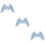 3Pcs Durable Sky Blue Masquerade Angel Wings Costume Accessory 7