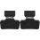 2Sets Durable Motorcycle Trunk Backrest Pillow with Sponge 3