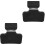 2Sets Durable Motorcycle Trunk Backrest Pillow with Sponge 4