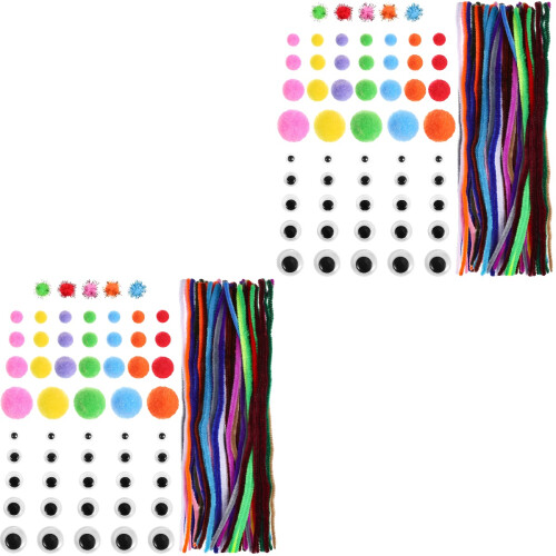 2 Sets Flexible Chenille Pipe Cleaners For Diy Art Crafts Decorations 2