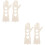 4Pièces Porte- Bois Beige Réutilisable Outils De Blocage DIY 7