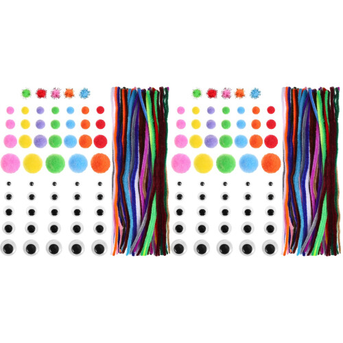 2 Sets Flexible Chenille Pipe Cleaners For Diy Art Crafts Decorations 1