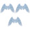 3Pcs Durable Sky Blue Masquerade Angel Wings Costume Accessory 3