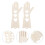 4Pièces Porte- Bois Beige Réutilisable Outils De Blocage DIY 10