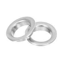 8 Pcs Nickel Plated Brass Flute Pad Cup Sleeves For 16-Hole 17-Hole