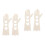 4Pièces Porte- Bois Beige Réutilisable Outils De Blocage DIY 5
