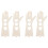 4Pièces Porte- Bois Beige Réutilisable Outils De Blocage DIY 4