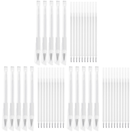 3Sets Professional Skin Marking Pens White Plastic for Tattoo Mapping 2