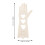 4Pièces Porte- Bois Beige Réutilisable Outils De Blocage DIY 9