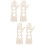 4Pièces Porte- Bois Beige Réutilisable Outils De Blocage DIY 8