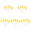 25Pcs Yellow Plastic Golf Tees Adjustable Golf Ball Stands Durable 4