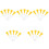 25Pcs Yellow Plastic Golf Tees Adjustable Golf Ball Stands Durable 5