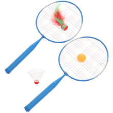 2Pcs Blue Kids Badminton Tennis Rackets Lightweight Sports Toy