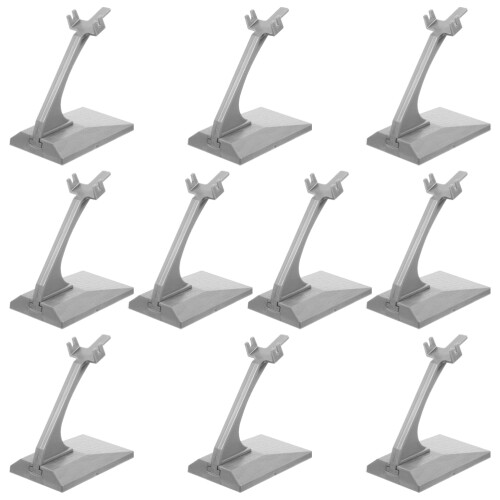 30Pcs Plastic Rc Plane Stands Grey Adjustable Anti-Slip Model Display 2