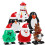 18 Pcs Xmas Themed Wind-Up Toys Clockwork Playthings 3