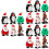 18 Pcs Xmas Themed Wind-Up Toys Clockwork Playthings 7