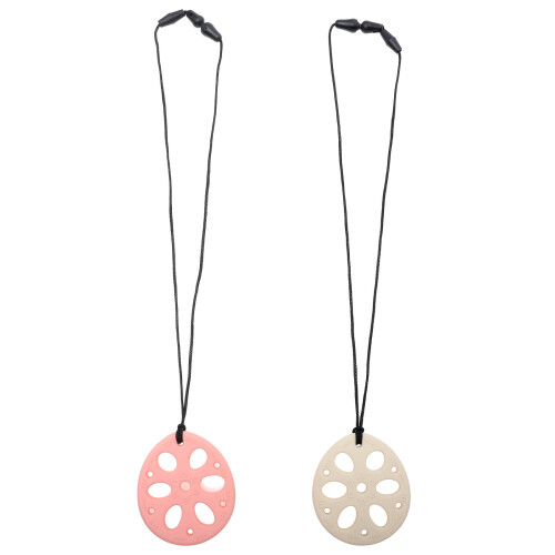 2Pcs Silicone Infant Teethers Pink Soft Molar Teether for Daily Use