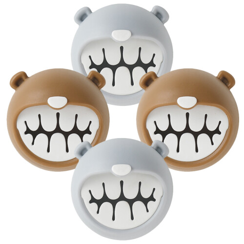 16Pcs Practical Bear Shaped Towel Holders Adhesive Wall Mount for Home 2