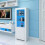 High Gloss White Tall Display Cabinet with Storage - Versatile Sideboard Cupboard 6