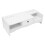 2Pcs White PVC Laptop Stand Desktop Elevated Rack with Storage Drawer 2