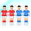 4 Pcs Football Machine Accessory Foosball Table Child 11