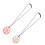2Pcs Silicone Infant Teethers Pink Soft Molar Teether for Daily Use 6
