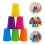 5 Sets Stacking Cup Game With Paper Card For Kids 11