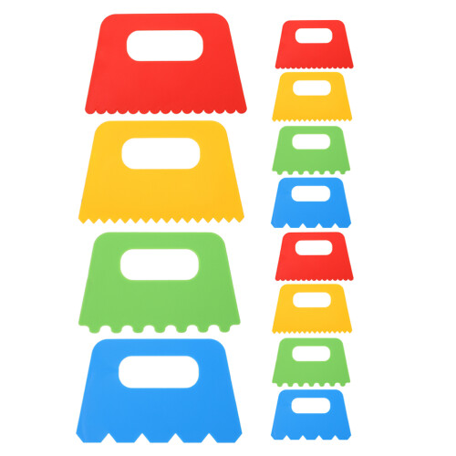 36Pcs Colorful Plastic Paint Scrapers for Kids Creative DIY Projects 2