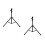 2Sets Black Metal Tripod Drum Rack Durable Practice Snare Drum Holder 10