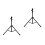 2Sets Black Metal Tripod Drum Rack Durable Practice Snare Drum Holder 6