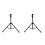 2Sets Black Metal Tripod Drum Rack Durable Practice Snare Drum Holder 4