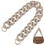 2Pcs Grey Resin Bag Chains Durable DIY Handbag Replacement Accessories 6