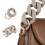 2Pcs Grey Resin Bag Chains Durable DIY Handbag Replacement Accessories 7