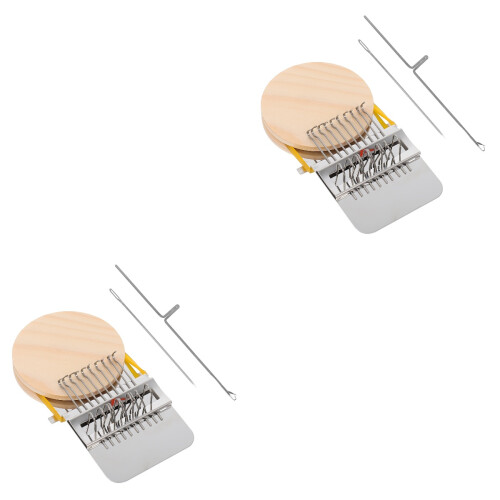 2Sets Handgemaakt Weefgetouw Knitter Educatief Speelgoed 2