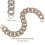 2Pcs Grey Resin Bag Chains Durable DIY Handbag Replacement Accessories 2