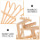 1Set Compact Khaki Bamboo Zen Garden Rake Set for Tabletop Relaxation 8