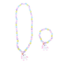 3St Kids Unicorn Halsketting En Armband Set Met Ontwerp