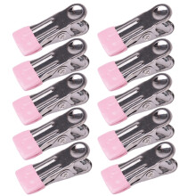 30St Multifunctionele Metalen Kledingclips Roze Antislip Winddicht